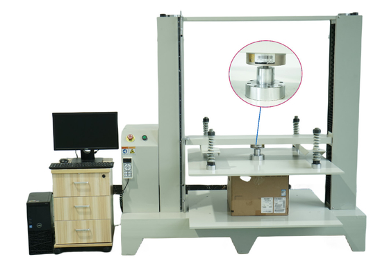 C5460-2T 20KN ASTM D642 Máquina de prueba de carga por compresión para aplicaciones industriales Prueba de compresión de cajas de embalaje